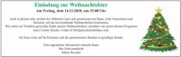Seniorenweihnachtsfeier