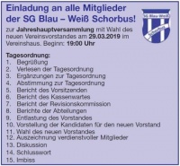 Jahreshauptversammlung mit Wahl