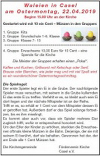 Waleien in Casel an der Kirche