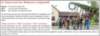 In Casel wird der Maibaum aufgestellt