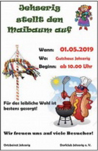 1. Mai Maibaumaufstellen