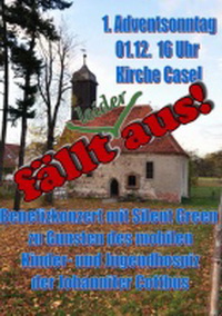 !!! Leider muss unser Konzert am 01.12. durch einen Krankheitsfall der Band ausfallen. !!!