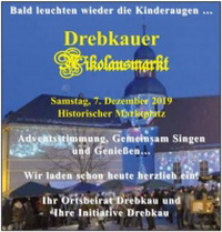 Nikolausmarkt auf dem historischen Marktplatz Drebkau