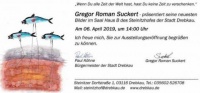 Ausstellungseröffnung des querschnittgelähmten Malers Gregor Roman Suckert