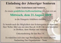 Kaffeenachmittag in der Orangerie Altdöbern Busfahrt