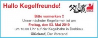 Kegeltermin IGBCE