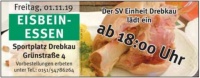 EISBEINESSEN - Der SV Einheit Drebkau lädt ein.
