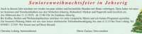 Seniorenweihnachtsfeier OT Jehserig