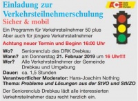 Verkehrsteilnehmerschulung mit Hans-Joachim Nothing