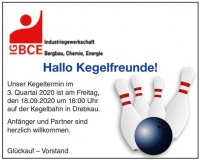 Kegelabend der IGBCE