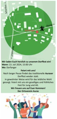 Einladung zum Dorffest