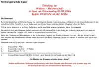 Einladung zur Waleien – Meisterschaft