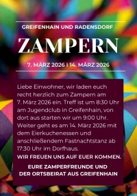 Zampern - GREIFENHAIN UND RADENSDORF