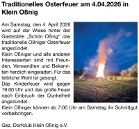 Traditionelles Osterfeuer