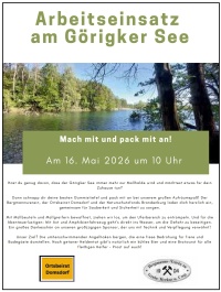 Arbeitseinsatz am Görigker See