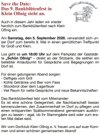 9. Bankblütenfest