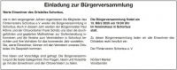 Bürgerversammlung 2020