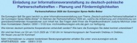 Informationsveranstaltung Deutsch-Polnische Partnerschaften- Fördermöglichkeiten