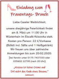 Einladung zum Frauentags-Brunch