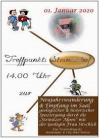 Neujahrswanderung in die Steinitzer Alpen ab dem Steinitzhof, 14:00 Uhr mit Empfang