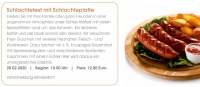Schlachtefest mit Schlachteplatte
