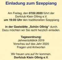 Szeppiang in Klein Oßnig