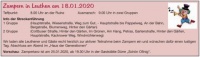 Zampern in Leuthen, Treffpunkt alte Ruine ab 8:00 Uhr, Abschluss im Haus der Generationen
