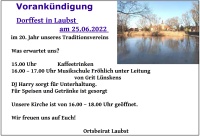 Dorffest in Laubst