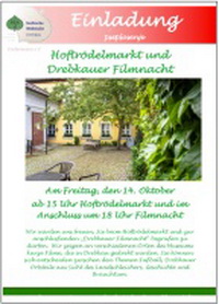 Hoftrödelmarkt und Drebkauer Filmnacht