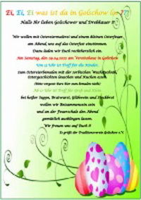 Ei, Ei, Ei was ist da in Golschow los ???