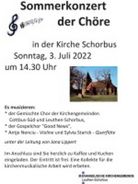 Sommerkonzert der Chöre