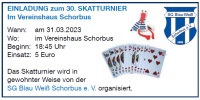 EINLADUNG zum 30. SKATTURNIER