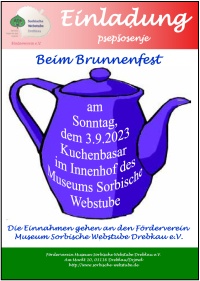 Kuchenbasar beim Brunnenfest