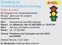 Verkehrsteilnehmerschulung