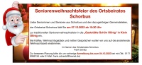 Seniorenweihnachtsfeier des Ortsbeirates Schorbus