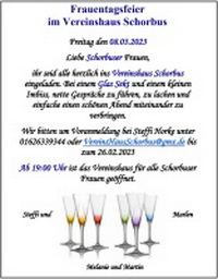 Frauentagsfeier Schorbus