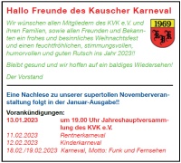 Rentnerkarneval beim KVK e.V.
