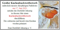 Großer Kuchenbackwettbewerb