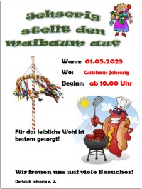 Maibaum aufstellen