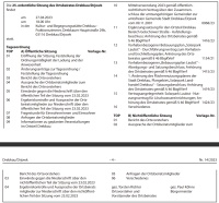 25. ordentliche Sitzung des Ortsbeirates Drebkau/Drjowk