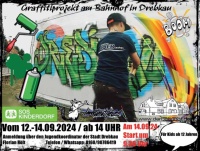 Graffitiprojekt am Bahnhof in Drebkau
