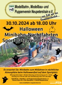 Halloween beim Modellbahn-, Modellbau- und Puppenverein Neupetershain e.V.