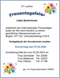 Frauentagsfeier