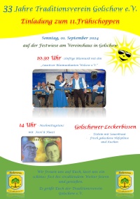 Einladung zum 11. Frühschoppen