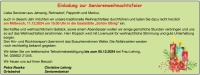 Einladung zur Seniorenweihnachtsfeier