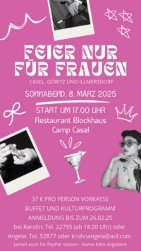 Feier nur für Frauen