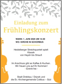 Einladung zum Frühlingskonzert