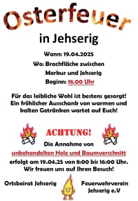 Osterfeuer Jehserig