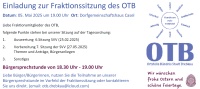 Einladung zur Fraktionssitzung des OTB