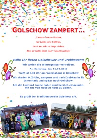 Golschow zampert...